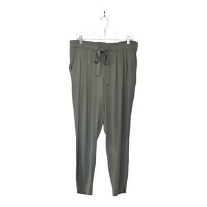 The Reset R | Label Casual Drawstring Trousers in Green Size M